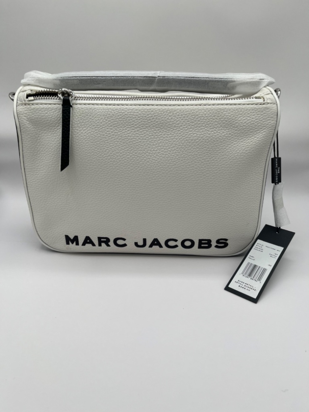 NWT Marc Jacobs Textured Logo Box Crossbody Bag